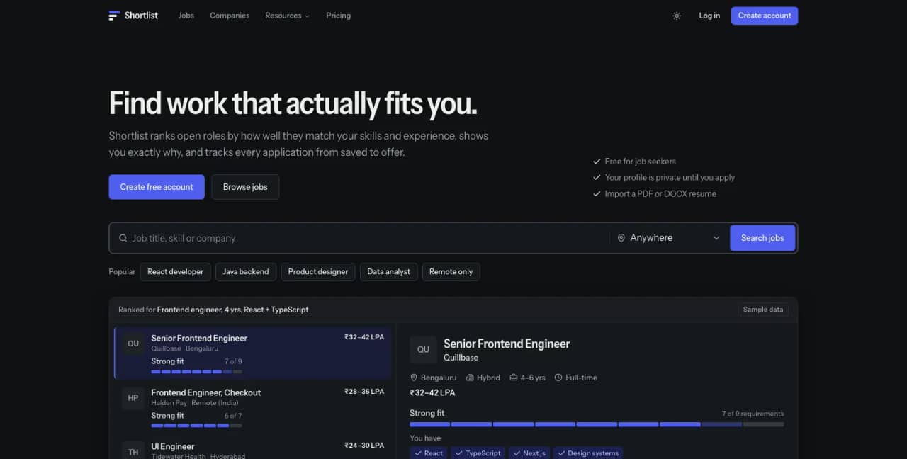 Job Portal preview